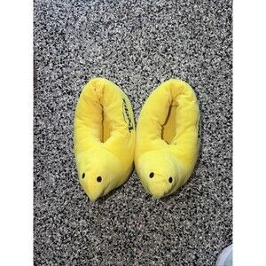 Peeps Easter Slippers Adult Size S/M Yellow Chicks Slip In
